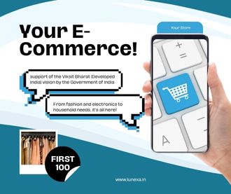 Build, Launch, and Grow Your Brand Online with Lunexa – 100 Free eCommerce Websites for Indian Startups
